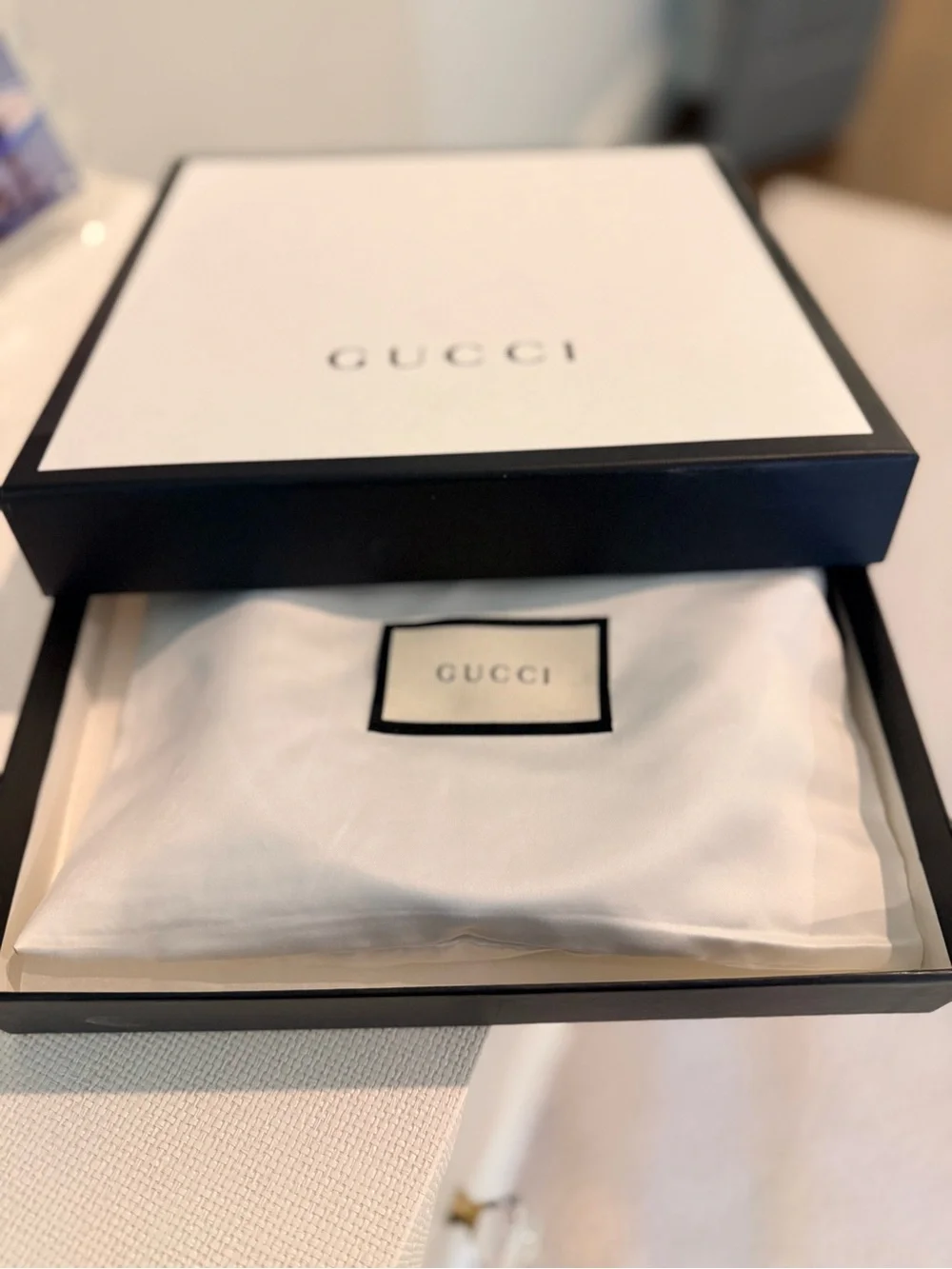 Gucci Taupe Leather Belt with Antiqued Gold Double G Buckle